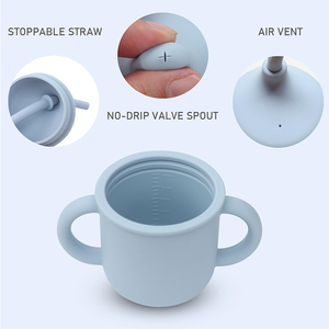 Vaso de Silicona para Bebés, Libre de BPA, Personalizado de Fábrica, Vaso para Niños Pequeños, Vaso para Comer, Juego de Vajilla Infantil, Regalo - Product Image 4