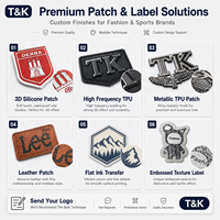 Badges 3D personnalisés en PVC thermocollant, patchs TPU dorés, étiquettes de marque pour vêtements de sport, décoration de vêtements sur mesure