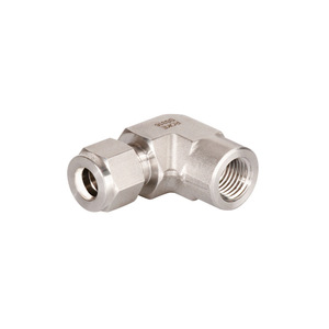 Raccord coudé en acier inoxydable ROKE, de 1/16 à 2 pouces, pour tuyau hydraulique, filetage interne, double ferrule - Product Image 5