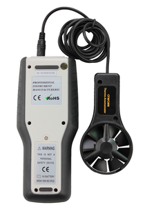 Hedao Hot dây máy đo gió không dây tốc độ gió đo cụ <span class=keywords><strong>CFM</strong></span>/cmm cầm tay Air Flow Meter - Product Image 2