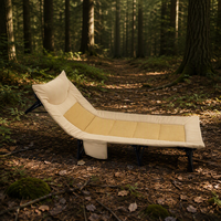 Lit pliant moderne en acier inoxydable à trois sections pour le bureau, la maison, l'extérieur et le camping - Lit de sieste portable pour adultes
