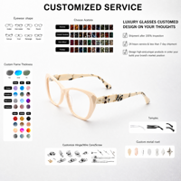 En stock, lunettes optiques en acétate de luxe, fabriquées à la main, haut de gamme, nouvelle conception, montures de lunettes pour femmes, pour un usage quotidien