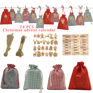 Calendario dell'Avvento Natalizio di Alta Qualità in Feltro con Numeri Personalizzati da 1 <span class=keywords><strong>a</strong></span> 24, Ecologico - Product Image 4
