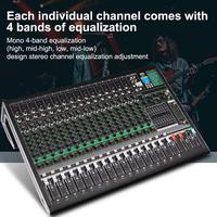 Console de mixage audio professionnelle 16 canaux Depusheng DX16C pour de grandes performances scéniques
