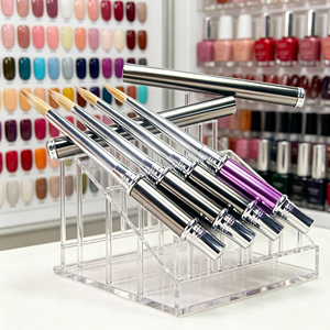 Brochas de Uñas Acrílicas con Mango Metálico Retráctil y Pelo Kolinsky Sable Personalizadas para Proveedores de Uñas - ¡Gran Venta! - Product Image 2