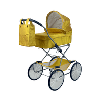 Poussette de bébé pliante de luxe semblant jouer roues classiques grand Wagon pour poupée landau enfants Wagon Buggy pousser chariot