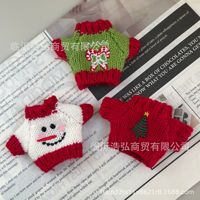 Vêtements de Noël en peluche pour poupées, petits pendentifs, pulls du Nouvel An, accessoires pour chien de compagnie de 14 cm, vêtements, chemises et hauts pour 14 cm et plus
