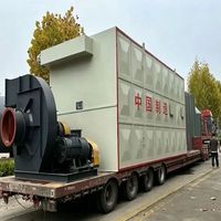 Caldera de aceite térmico industrial automática de alta calidad, serie YLW3000kw, con rejilla de cadena horizontal para combustión de carbón, biomasa y leña
