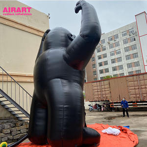 Gorille gonflable géant, noir, location, - Product Image 6