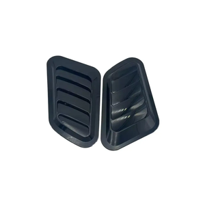 Couvre-aération de capot en fibre de carbone noir avec bandes en fibre de carbone 33 cm pour le style extérieur de la voiture avec installation par ruban adhésif 3M - Product Image 6