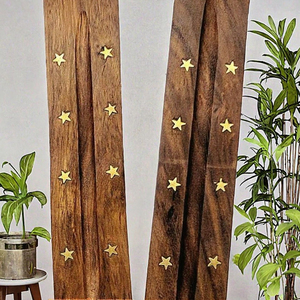 <b>Bakhoor</b> Incense Burner Wood <b>Oud</b> Decorative Bowl Shape with Metal Inner Tabletop Home Aroma Art & Culture Decoration - Product Image 3