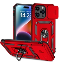 Porte-anneau de qualité fenêtre coulissante housse antichoc étui de luxe pour iPhone 15 14 13 11 12 Plus Pro Max XS XR X 7 8 mini étui