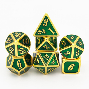 Set di Dadi Classici a Colori Solidi per Giochi da Tavolo DND, Angolo Retto, 7 Pezzi, Prodotto a Shenzhen, Vendita Diretta dalla Fabbrica - Product Image 2