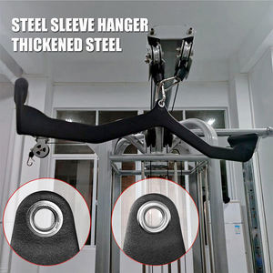 Attrezzo Multifunzionale Smith Machine in Acciaio con Accessori per Sollevamento Pesi, Allenamento Tricipiti e Curl con Bilanciere, Resistente per Allenamento di Forza - Product Image 5