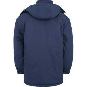 Parka de peso pesado personalizada para hombre, lona de talla grande con material de relleno de algodón, Color Rojo - Product Image 6