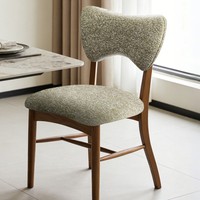 Chaise de salle à manger en bois massif empilable MULIGNA – Mobilier moderne pour la maison, le bureau et l'hôtel – Chaise de salle à manger en tissu – Prix de gros – Vente chaude