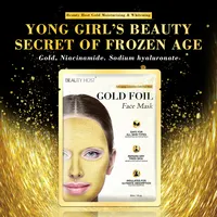 Wholesales Gold Foil Face Mask Anti Ageing Facial Sheet Mask Skin Whitening Mask