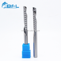 BFL solo flauta espiral poco 1 flauta de aluminio final de la máquina de fresado cnc fresadora cortador de punta plana