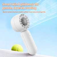Mini ventilateur portatif USB rechargeable, ventilateur de poche à 3 vitesses, refroidisseur d'air personnel, ventilateur portable pour le camping en plein air