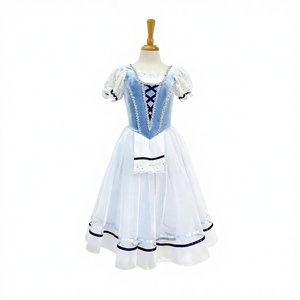 Vestido de Ballet para Mujer Gebelia's Uncontrollable Daughter, Traje de Actuación para Adultos, Vestido Largo Azul de Tul, Seda/Algodón - Product Image 1