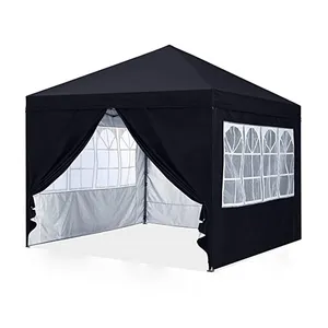 Custom Printed Tents Heavy Duty Folding Ez Pop Up Canopy Tent With 4 Zipper Walls 10x10 For Events
