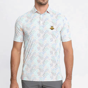 Polos de golf de LICRA de poliéster de alta calidad personalizados OEM rendimiento de secado rápido e impresión digital con Polo de golf bordado - Product Image 3