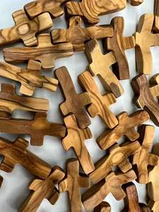 Croix murale en <span class=keywords><strong>bois</strong></span> de Jésus pour Figurines de cadeaux de Noël orthodoxes catholiques; Décoration religieuse de la maison ustensiles d'église peints pour garçon - Product Image 5