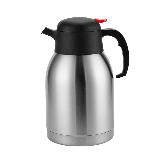 2L Double Wall Stainless Steel Vacuum Jug Plastic Part Pump Coffee Pot Modern Eco-Friendly 24-36 Hours Thermal Insulation