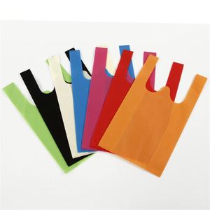 Bolsa Ecológica Multicolor Personalizada con Logotipo, Bolsa de Tela No Tejida Tipo Camiseta, Bolsa Tipo Chaleco No Tejida - Product Image 6