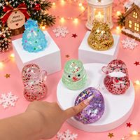 Jouet souple anti-stress à paillettes colorées et scintillantes, best-seller de Noël, ensemble de fêtes, pour enfants de 5 à 7 ans, en matériau Maltose