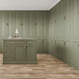 Gabinete de cocina de madera de roble macizo de diseño francés moderno personalizado juego de cocina victoriano completo con estilo MDF a la venta - Product Image 5