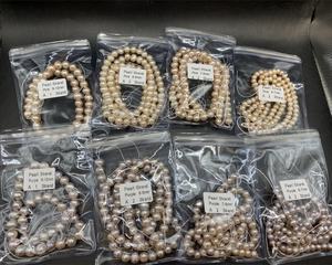 Collar de Perlas Naturales de Agua Dulce Blancas de 2-12 mm, Tira de Perlas Forma Patata de 37-38 cm para Fabricación de Joyería - Product Image 5