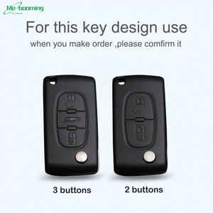 Housse de protection pour clé de voiture en cuir TPU à 2 ou 3 boutons pour Citroën C2 C3 C4 Picasso Xsara Berlingo <span class=keywords><strong>C5</strong></span> C6 C8 et télécommande Peugeot - Product Image 6