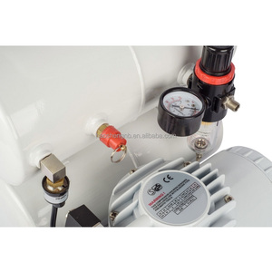 Популярный безмасляный компрессор HSENG AS06T 1/4 л.с. с ресивером 8 л и фильтром для временных татуировок, аэрографов и пневмоинструментов - Product Image 4