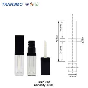 Tube carré de 6 ml pour brillant à lèvres, personnalisable avec étiquette privée, tubes à lèvres vides, tubes à rouge à lèvres, flacon de brillant à lèvres - Product Image 2