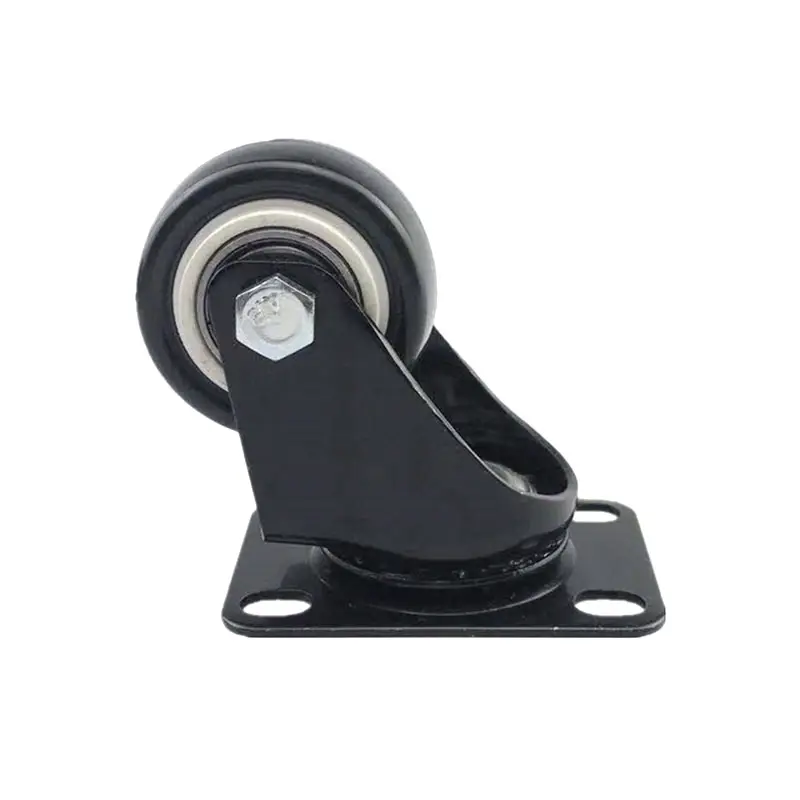 Hot Sale 40ミリメートルFurniture Caster Wheels Medium Duty黒PVC/PU Casters For Furniture