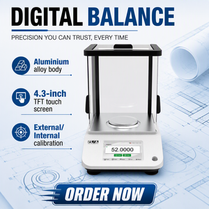 Balanza Analítica TE5003C de 500g con Lectura de Precisión de 0.001g, Calibración Externa de Laboratorio, Balanza Electrónica de 0.1mg - Product Image 1