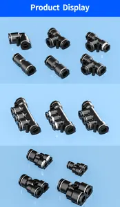 Factory Wholesale Various Types Good Quality Practical Plastic Pneumatic Air Fitting Quick Connectors Tube Pipe Fittings Parts
