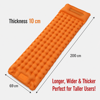 Nouveauté : Matelas Gonflable Léger et Étanche pour Randonnée, Plage, Voyage, avec Pompe Intégrée et Coussin, Tapis de Couchage pour Camping