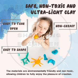 Soft Lightweight Ultralight Air Dry <b>Modeling</b> <b>Clay</b> 12/24/36 Colors for Kids Playdough & Slime Wholesale - Product Image 4