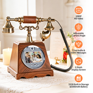 Livre d'or audio de mariage, téléphone antique, vidéo HD 1080P, contrôle par clavier, location pour événements et fêtes, vente en gros - Product Image 3