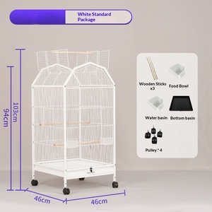 <b>Strong</b> New Design Extra Large House Cage Cages for Breeding Birds Canary Birds House Large Budgie Bird Cage - Product Image 6