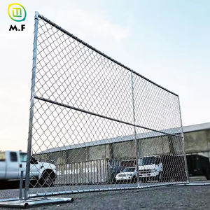 Recinzione Temporanea Rimovibile in Acciaio 6x12ft Personalizzata Pannelli di Recinzione a Catena Metallica Cancello di Sicurezza per Vialetti - Product Image 1