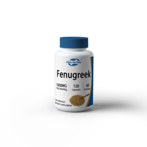 Capsules de graines de fenugrec OEM/ODM, 1000 mg par portion - Sans gluten, non-OGM, soutien immunitaire - Product Image 1