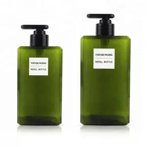 HDPE lozione Shampoo schiuma pompa con bottiglie trasparente OEM di alta qualità 280ml 400ml cosmetica serigrafia pompa spruzzatore accetta