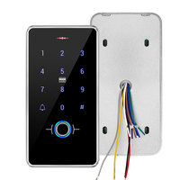 Lector de Huellas Dactilares Biométrico IP65 Resistente al Agua, Lector de Tarjetas RFID WG26, Panel Táctil, Control de Acceso para Cerradura Magnética Eléctrica