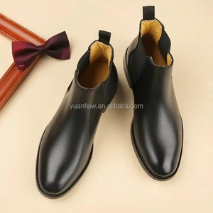 New Arrival Men's Platform Ankle Western Chukka <b>Boot</b> Dress Shoes Leather Anti-Slip Breathable - Product Image 3