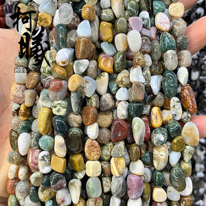 Venta al por Mayor de Cuentas de Piedras Preciosas Irregulares de 8-10mm, Cuentas Sueltas de Guijarro en Bruto de Amatista, Ágata y Piedra Lunar Natural - Product Image 6