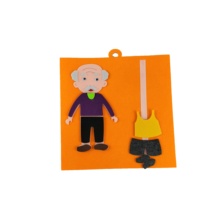 Feutre DIY Dressing Busy Activity Board Jouets Dress Up Fun Velcro Pretend Play pour les tout-petits pour améliorer la capacité pratique des enfants