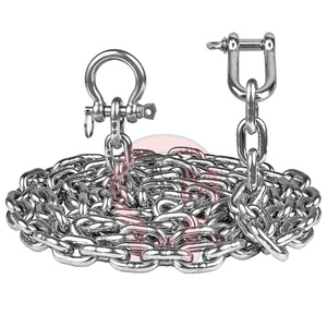 Hlm Chất Lượng Cao Chuỗi Thép Không Gỉ Mạ Kẽm Thép Không Gỉ 6-90Mm Marine Thuyền Neo Chuỗi Tiêu Chuẩn Hàn Đánh Bóng Chuỗi - Product Image 1